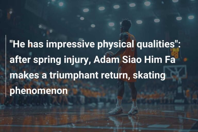 Retour triomphal d&rsquo;Adam Siao Him Fa sur la glace après une blessure
