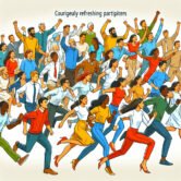 rafraîchissante courageux participants