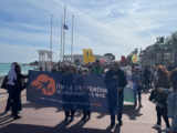 Manifestation contre l'agrandissement du terminal 2 de l'aéroport Nice Côte d'Azur