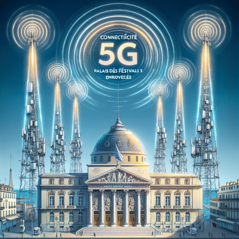 Connectivité 5G Palais des Festivals Cannes améliorée
