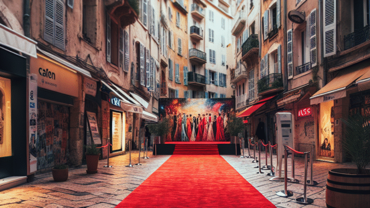 Le tapis rouge du festival de Cannes s’offre une seconde vie à Marseille