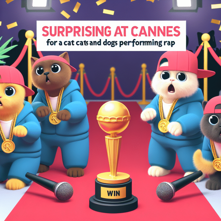 avec leur vidéo de chats et chiens qui font du rap, ils remportent un prestigieux prix à Cannes !