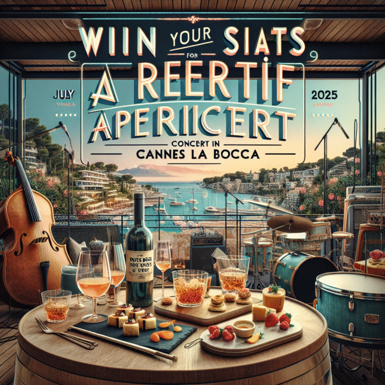 Gagnez vos places pour ! un Concert Apéritif Rose des Vents le 03 juillet 25 à Cannes la Bocca