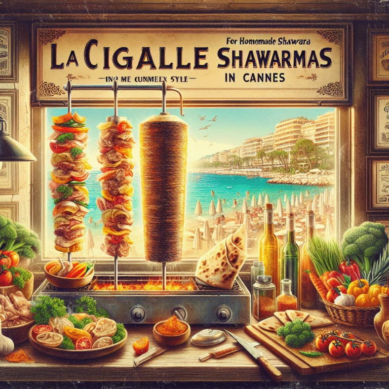 La Cigale, pour des shawarmas fait maison, à Cannes