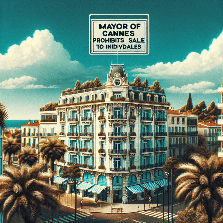 le maire de Cannes interdit sa vente aux particuliers