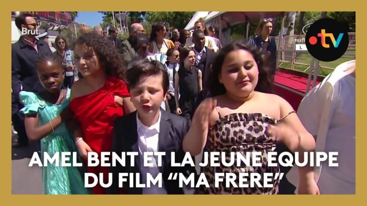 #Cannes2025. La jeune équipe du film “Ma frère” avec Amel Bent arrive joyeusement sur les marches