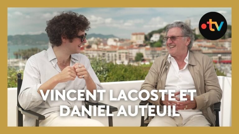 #Cannes2025. Vincent Lacoste et Daniel Auteuil en entretien pour le film « Vie Privée »