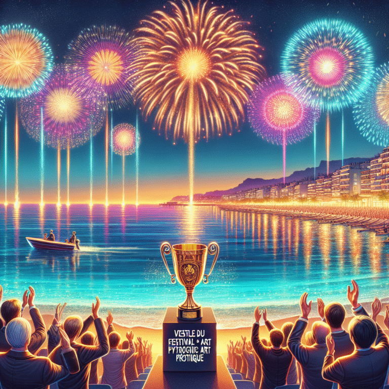 À Cannes, le feu d’artifice du Japon remporte la Vestale du festival d’art pyrotechnique et le prix du public