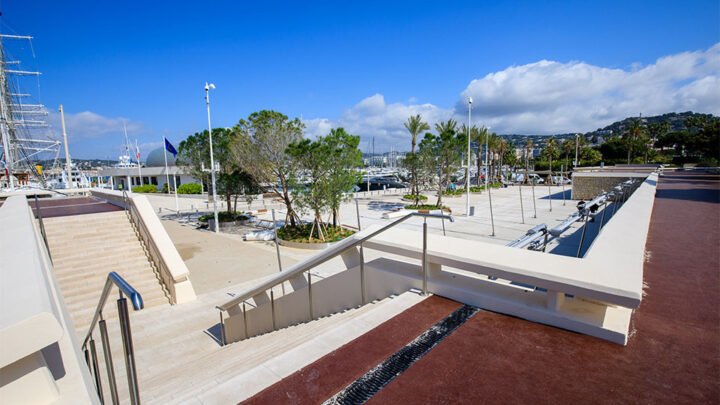 Inauguration de la place Commandant Lamy à Cannes