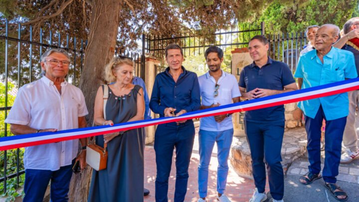 Inauguration du square Mont Chevalier à Cannes