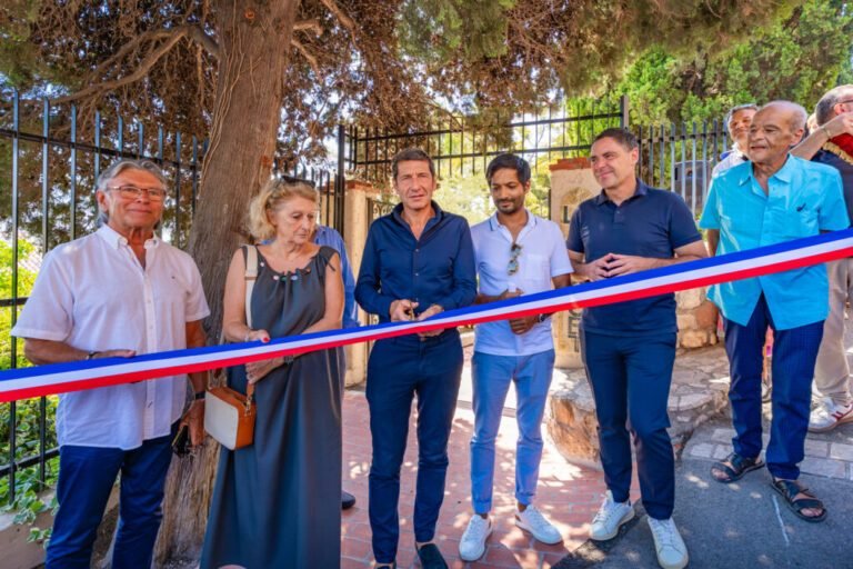 Inauguration du square Mont Chevalier à Cannes