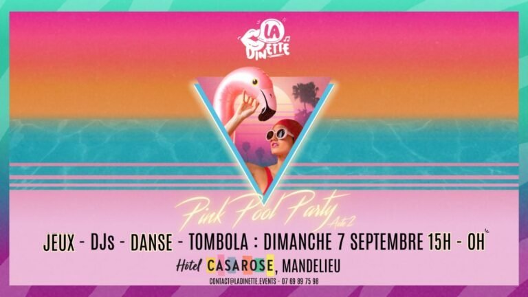 🦩 La Dinette – Pink Pool Party Acte 2 : l’été se finit… mais en flamant rose 🎉