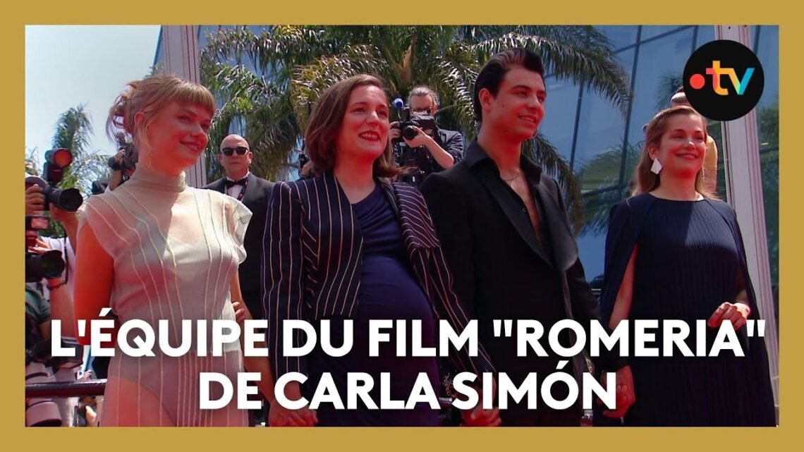#Cannes2025. La montée des marches pour l’équipe du film « Romeria » de Carla Simón