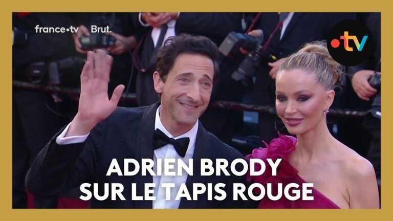 #Cannes2025. Adrien Brody et sa compagne sur le tapis rouge pour « Vie Privée » de Rebecca Zlotowski
