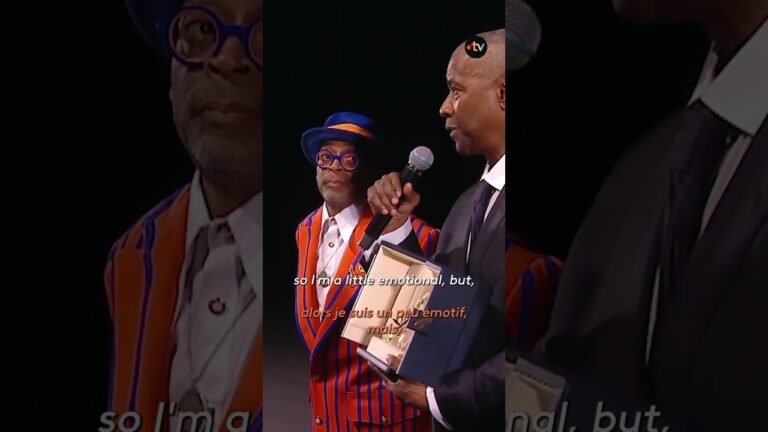 #Cannes2025 : Denzel Washington a reçu une Palme d&rsquo;or d&rsquo;honneur surprise des mains de Spike Lee