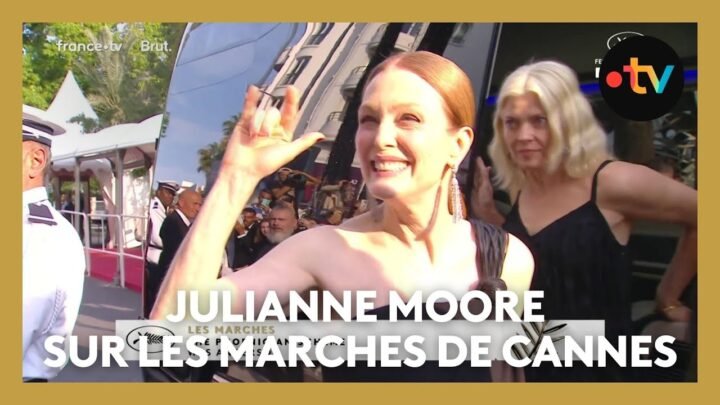 #Cannes2025. Julianne Moore sur le tapis rouge pour le film de Wes Anderson