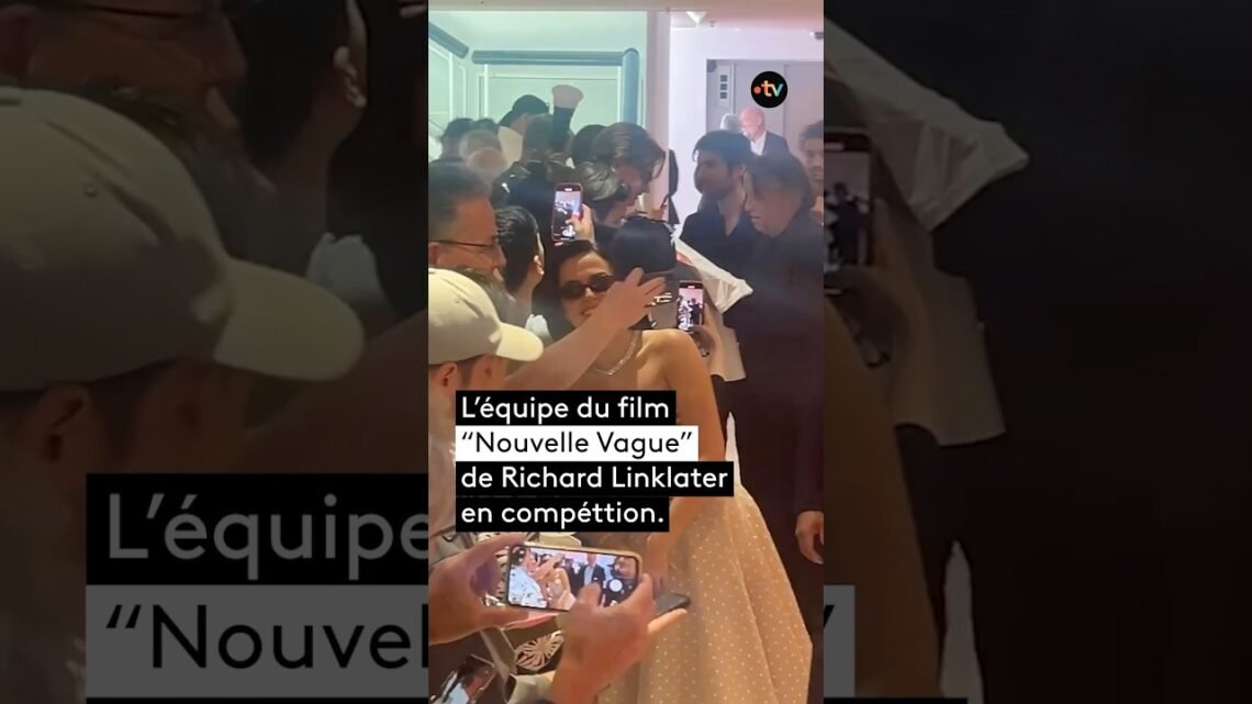 #Cannes2025. Zoey Deutch, Guillaume Marbeck, Aubry Dullin et Richard Linklater pour “Nouvelle Vague“