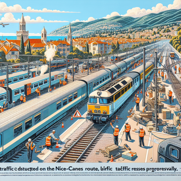 La circulation des trains perturbée dans le sens Nice-Cannes après une panne de signalisation, le trafic reprend progressivement