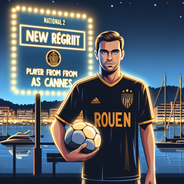 National 2. L&rsquo;AS Cannes recrute Raphaël Gerbeaud (Rouen)