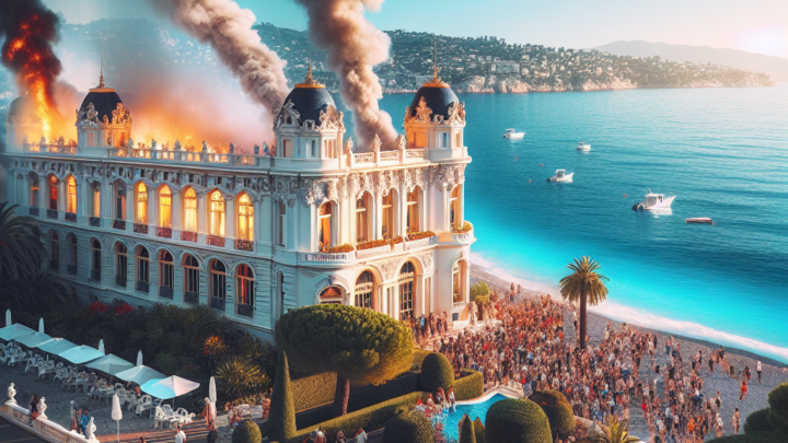 Près de Nice. Un incendie se déclare dans ce palace très connu, des centaines de clients évacués