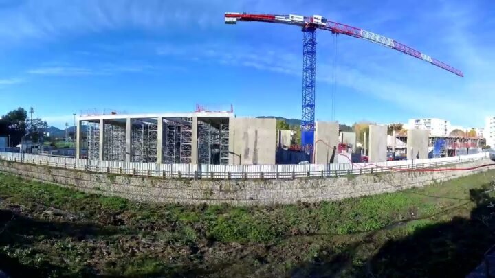 Visite des travaux bâtiment sport santé – Nouvelle Frayère