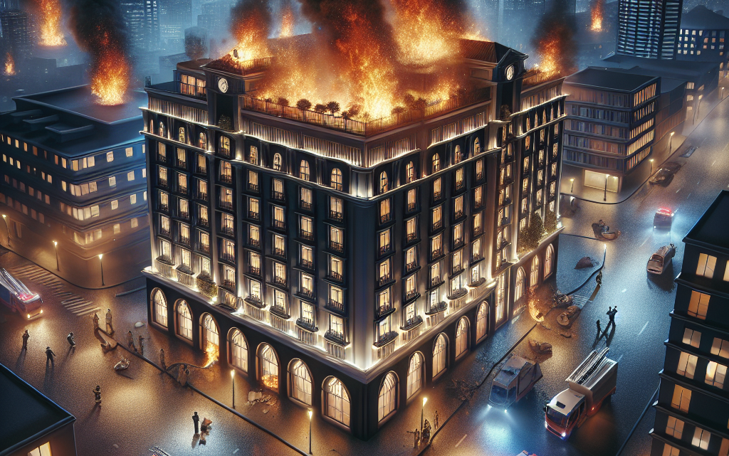 Un hôtel prend feu en plein centre-ville de Cannes : une rue bloquée et deux personnes évacuées