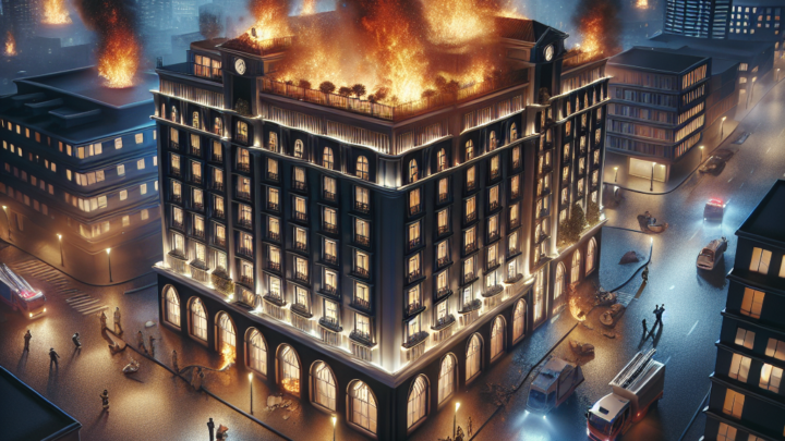 Un hôtel prend feu en plein centre-ville de Cannes : une rue bloquée et deux personnes évacuées