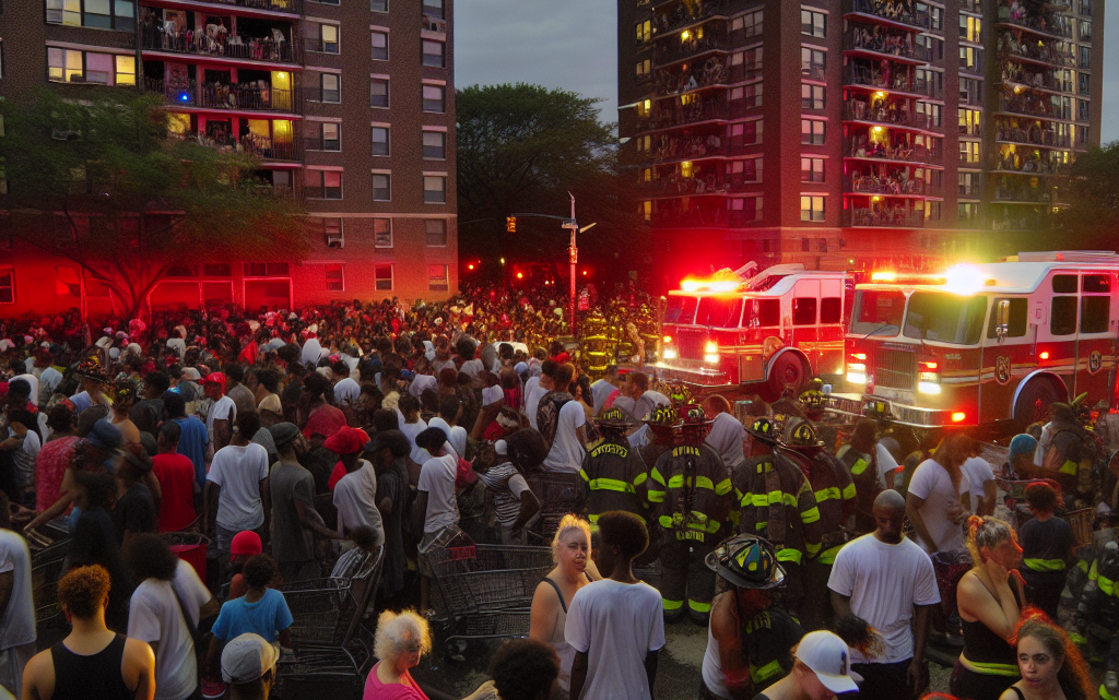 l’immeuble entier évacué par les pompiers