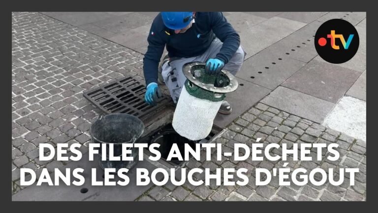Des filets anti-déchets dans les bouches d&rsquo;égout pour éviter la pollution marine à Mandelieu