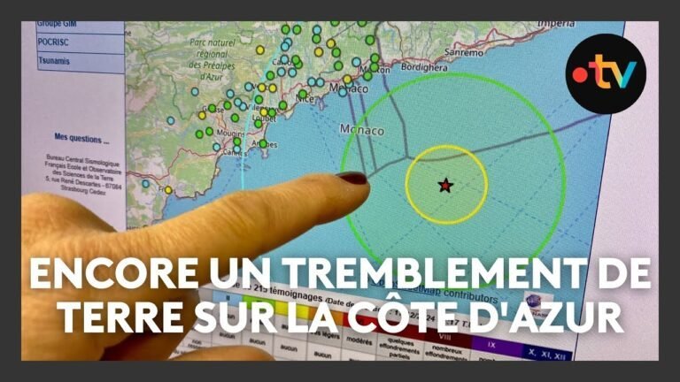 Encore un tremblement de terre sur la Côte d&rsquo;Azur, ressenti de Toulon jusqu&rsquo;en Italie