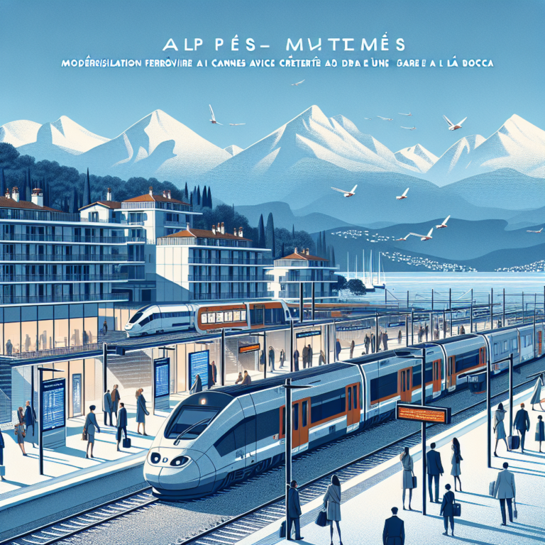 Alpes-Maritimes : modernisation ferroviaire à Cannes avec création d’une gare à La Bocca