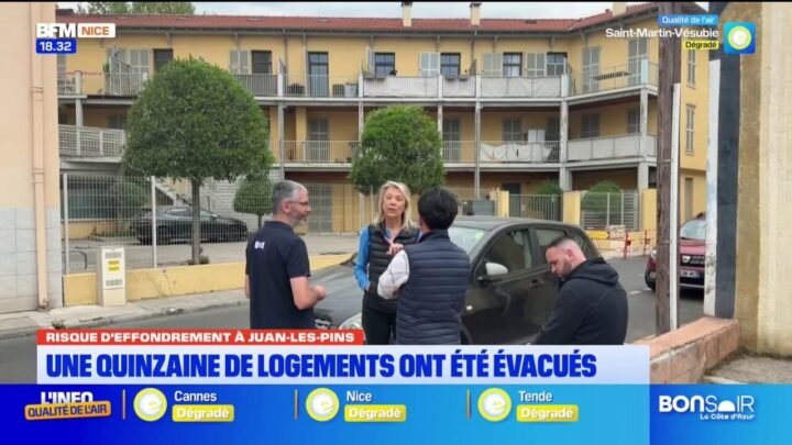 Risque d'effondrement à Juan-les-Pins : Une quinzaine de logements ont été évacués