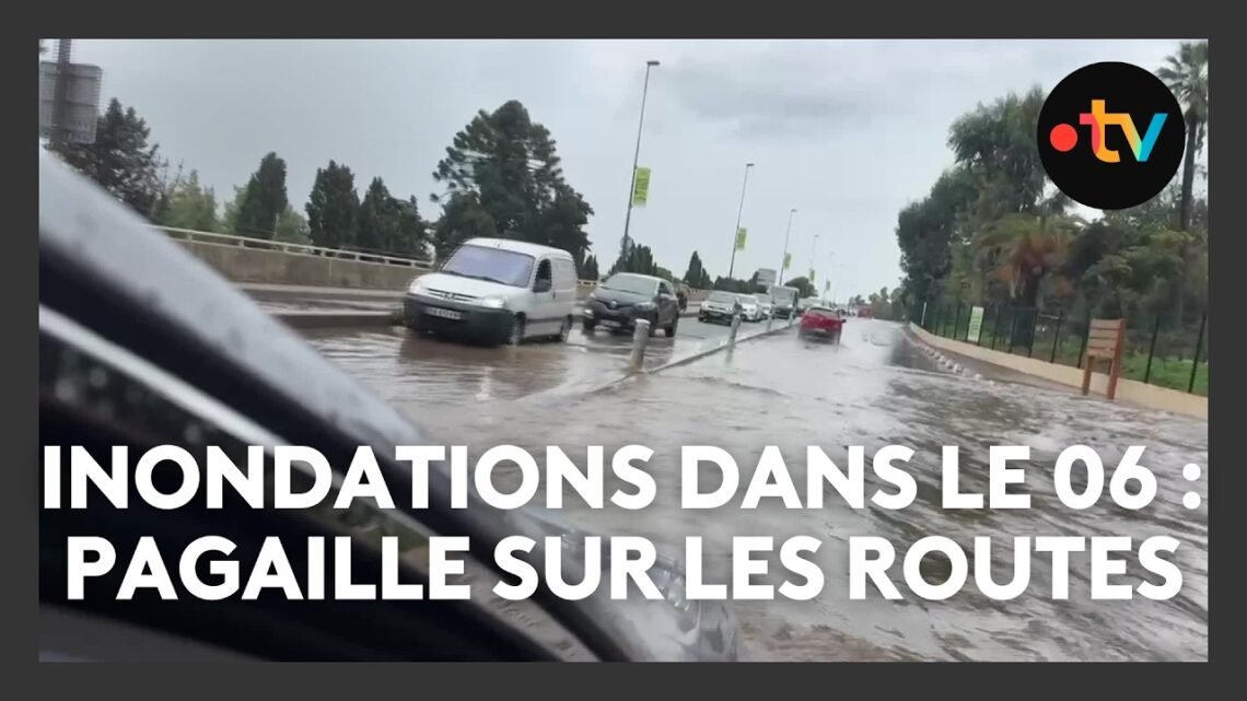 Intempéries dans les Alpes-Maritimes : pagaille et inondation sur les routes