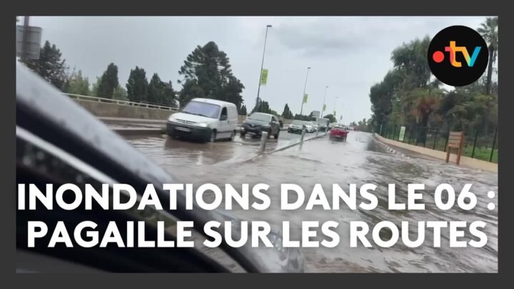 Intempéries dans les Alpes-Maritimes : pagaille et inondation sur les routes