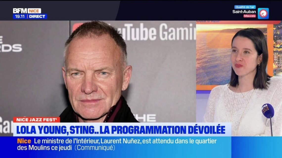 Sting, Lola Young, Naïka …. Les têtes d'affiche du Nice Jazz Fest 2026.  La programmation avec Margaux Sansano