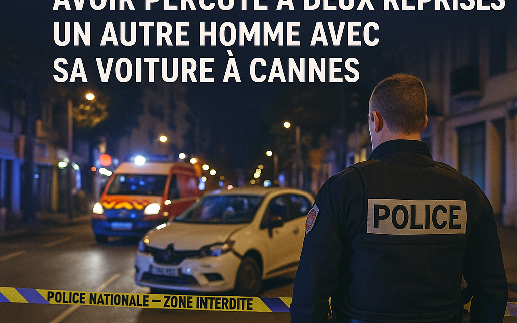 Un homme mis en examen pour assassinat après avoir percuté à deux reprises un autre homme avec sa voiture à Cannes
