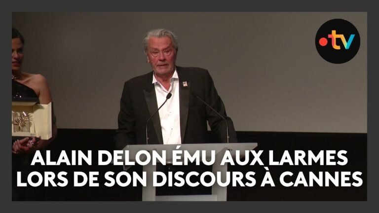 Alain Delon, ému aux larmes lors de son discours poignant de fin de carrière et à Cannes