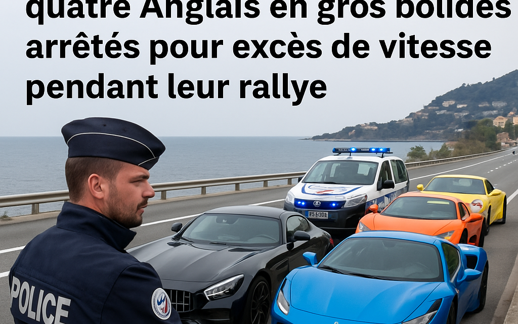 De Londres à Milan en passant par la Côte d’Azur : quatre Anglais en gros bolides arrêtés pour excès de vitesse pendant leur rallye