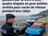 De Londres à Milan en passant par la Côte d’Azur : quatre Anglais en gros bolides arrêtés pour excès de vitesse pendant leur rallye