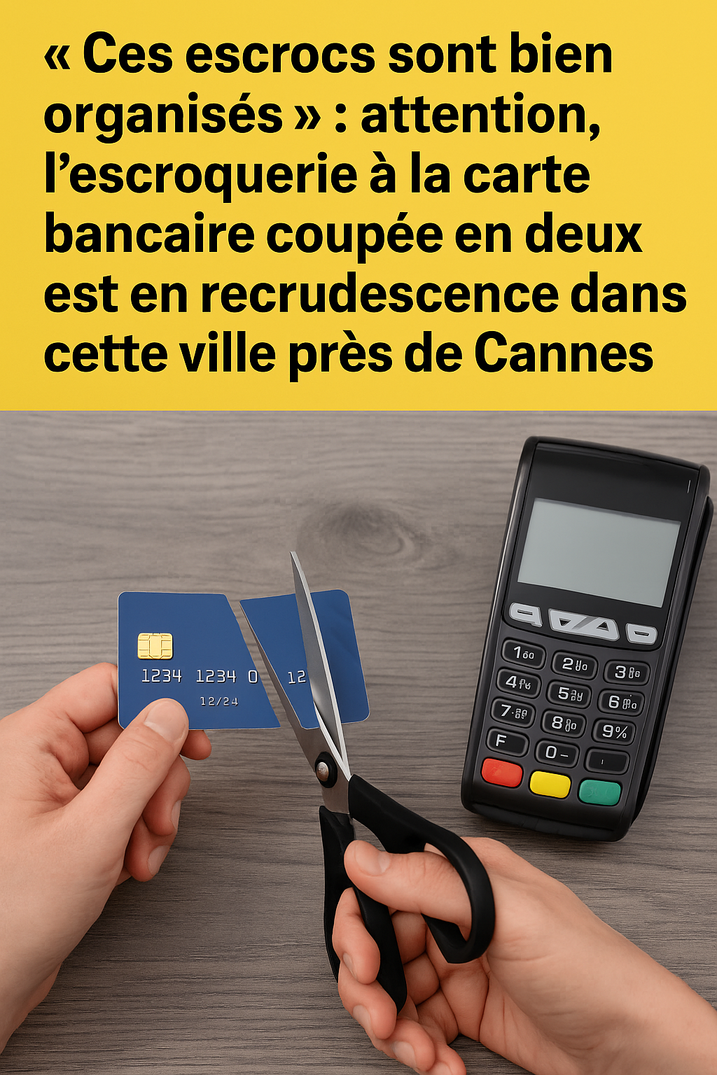 « Ces escrocs sont bien organisés » : attention, l’escroquerie à la carte bancaire coupée en deux est en recrudescence dans cette ville près de Cannes