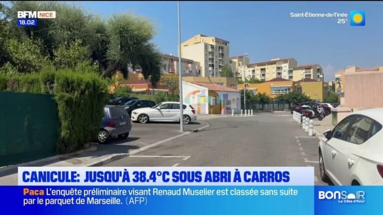 Canicule : Jusqu&rsquo;à 38,4°C sous abri à Carros