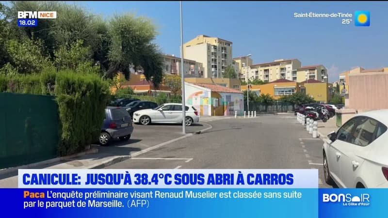 Canicule : Jusqu&rsquo;à 38,4°C sous abri à Carros