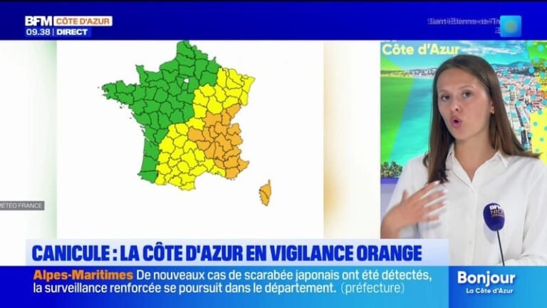 Canicule : la Côte d&rsquo;Azur placée en vigilance orange