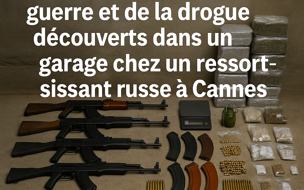 « Une caverne d’Ali Baba » criminelle : un arsenal de guerre et de la drogue découverts dans un garage chez un ressortissant russe à Cannes