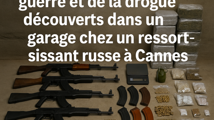 « Une caverne d’Ali Baba » criminelle : un arsenal de guerre et de la drogue découverts dans un garage chez un ressortissant russe à Cannes