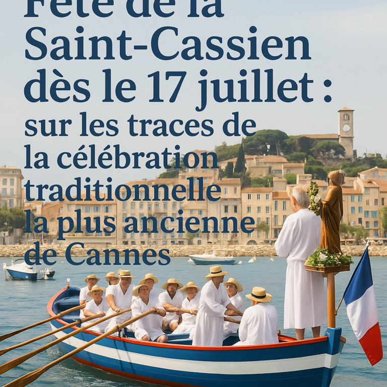 Fête de la Saint-Cassien dès le 17 juillet : sur les traces de la célébration traditionnelle la plus ancienne de Cannes