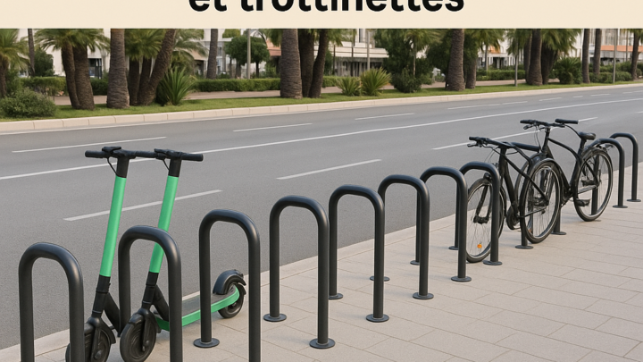 Cannes : 21 nouveaux arceaux pour stationner vélos et trottinettes