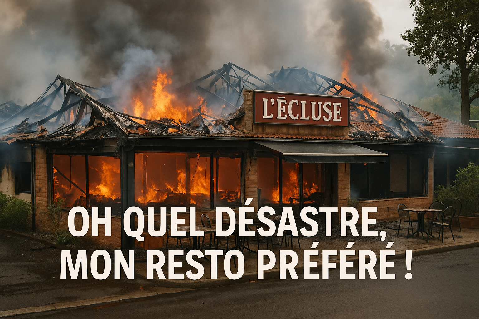 « Oh quel désastre, mon resto préféré ! » : l’incendie du restaurant L’Écluse à Pégomas provoque un vif émoi parmi sa clientèle, de Cannes à Grasse
