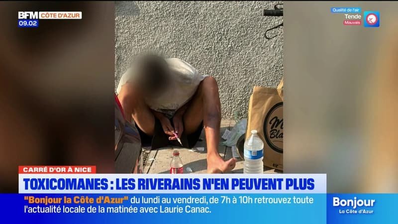 Dans le Carré d&rsquo;or à Nice, les riverains alertent sur la présence de toxicomanes