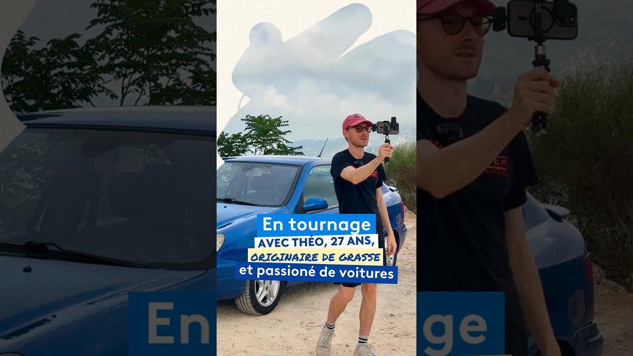 En tournage avec Théo, 27 ans, originaire de Grasse et passionné de voitures depuis tout petit